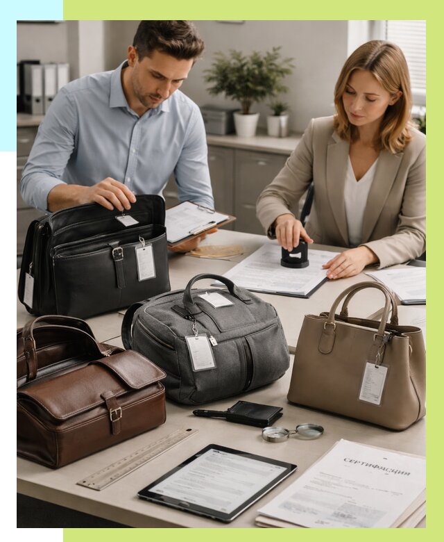 Сертификация сумок в Астрахани от 7707 руб. | Алешин-Стр