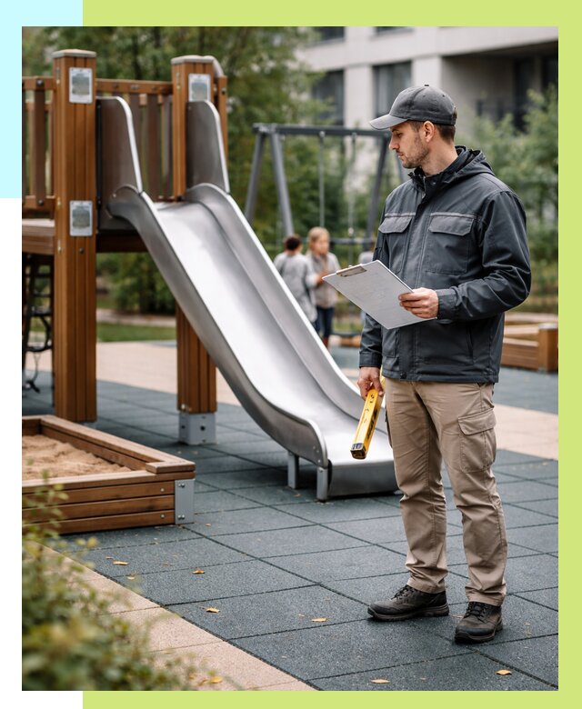 Сертификация детских площадок в Астрахани от 25690 р. | Алешин-Стр