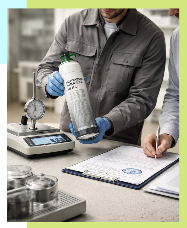 Сертификация монтажной пены в Астрахани от 15414 р. | Алешин-Стр