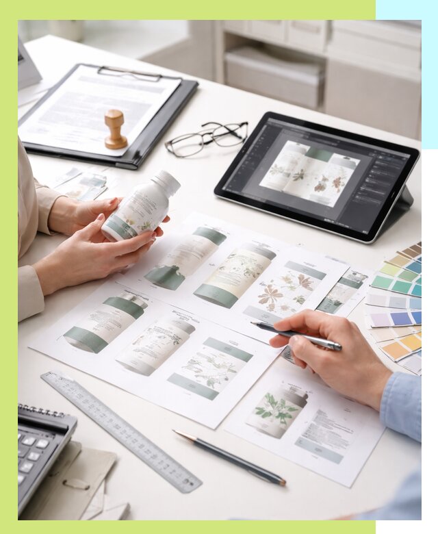 Профессиональная разработка дизайна и текста этикетки продукции в Астрахани