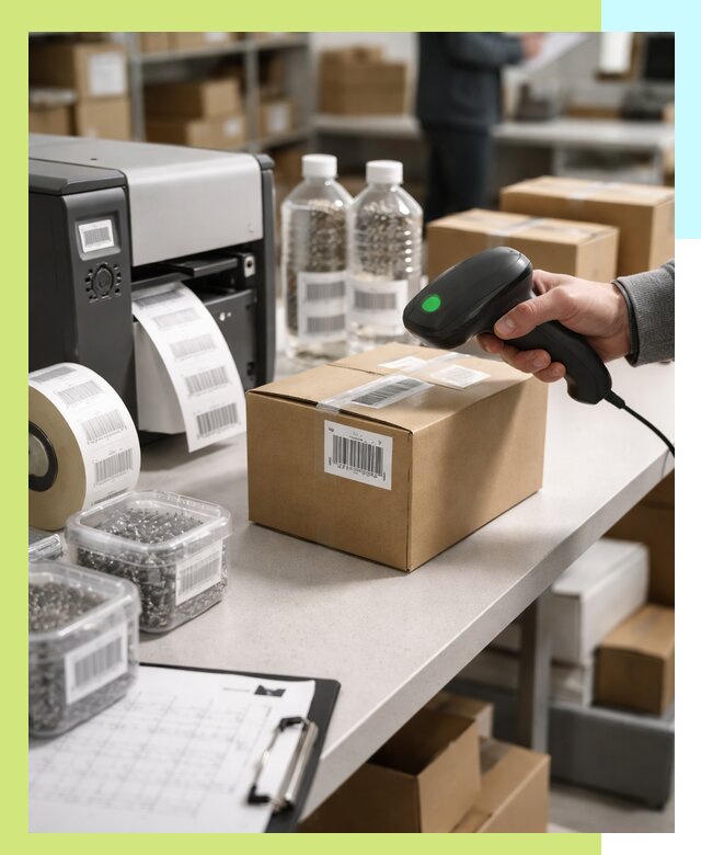 Штрихкодирование продукции и маркировка для продажи в Астрахани