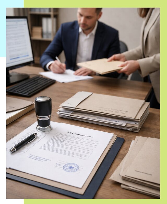 Отказное письмо для таможни в Астрахани от 3083 р, Алешин-Стр